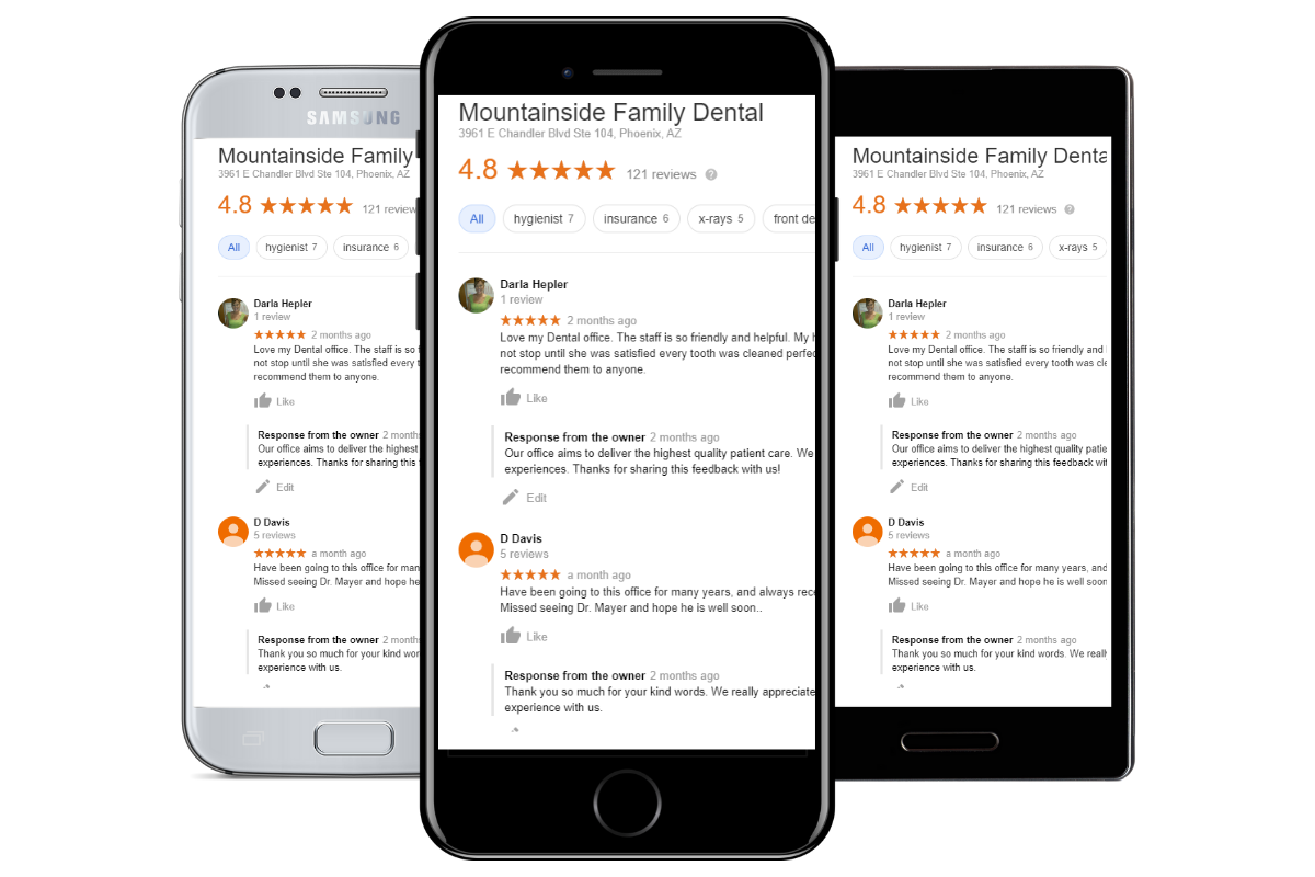 Leave us a review mobile